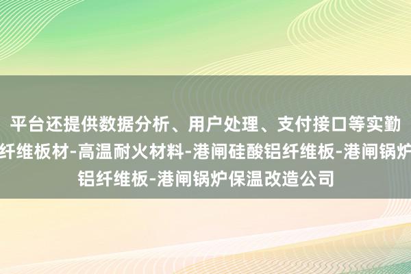 平台还提供数据分析、用户处理、支付接口等实勤劳能港闸陶瓷纤维板材-高温耐火材料-港闸硅酸铝纤维板-港闸锅炉保温改造公司